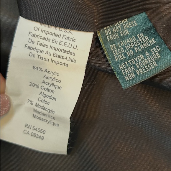 Lauren Ralph Lauren Black Faux Fur Vest Front Zipper Pockets Lined Med - Picture 16 of 16